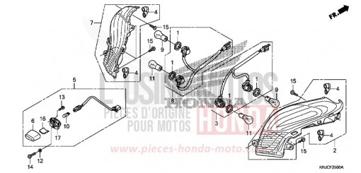 FEUX COMBINES ARRIERE FES125C de 2012
